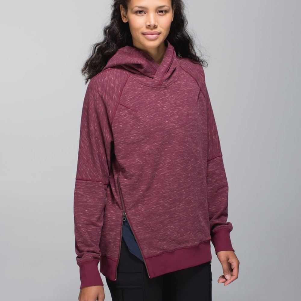 Lululemon Om & Roam Pullover Hoodie Rust Berry Red